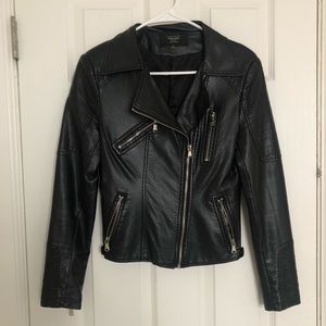 Black Zara Leather Jacket